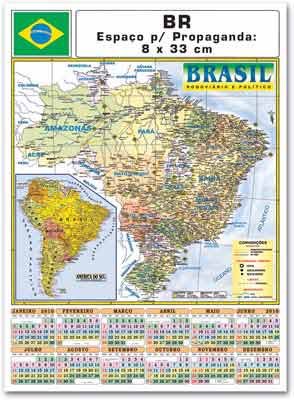 folhinhas 2010 mapa do brasil