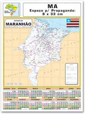 folhinhas 2010 mapa do maranho