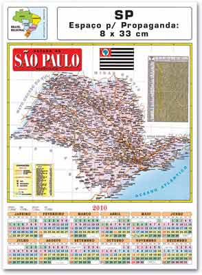 folhinhas 2010 mapa de so paulo